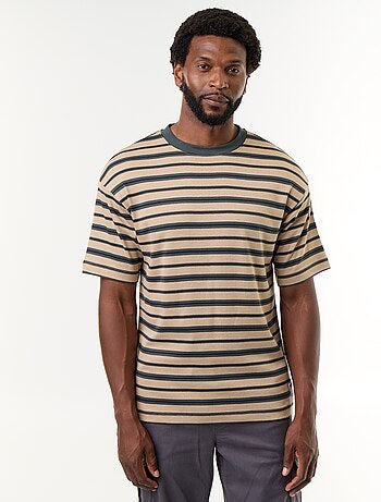 T-shirt a righe a maniche corte