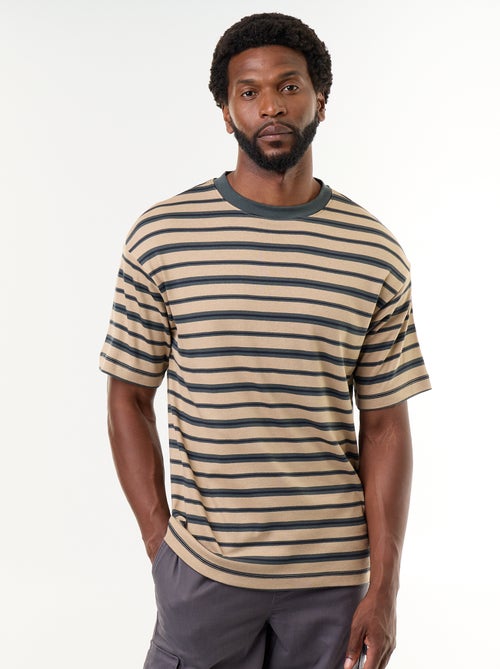 T-shirt a righe a maniche corte - Kiabi