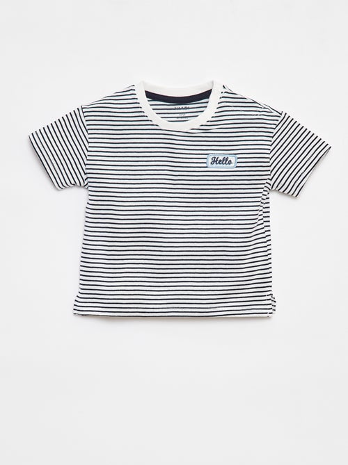 T-shirt a righe a maniche corte - Kiabi