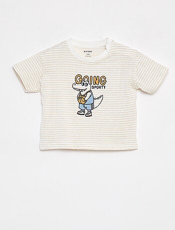 T-shirt a righe a maniche corte