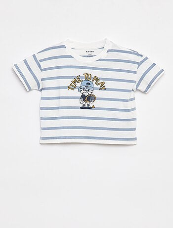 T-shirt a righe a maniche corte