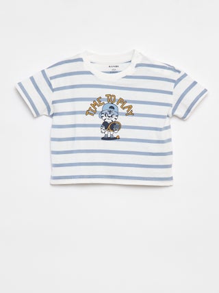 T-shirt a righe a maniche corte
