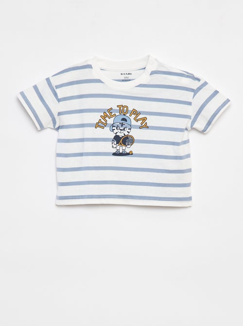 T-shirt a righe a maniche corte - Kiabi