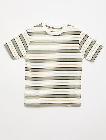 T-shirt a righe a maniche corte