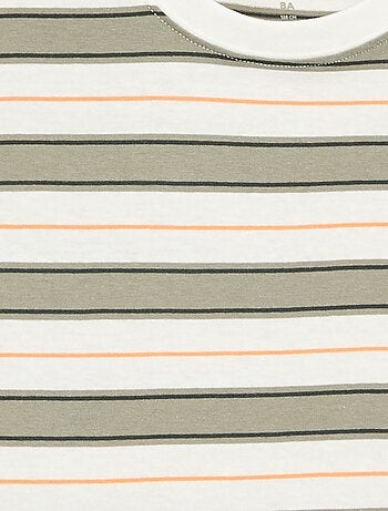 T-shirt a righe a maniche corte