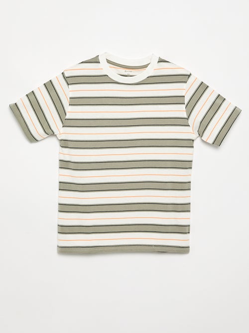 T-shirt a righe a maniche corte - Kiabi T-shirt a righe a maniche corte - Kiabi