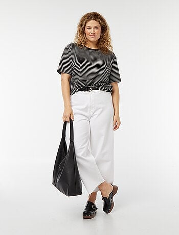 T-shirt a righe a maniche corte