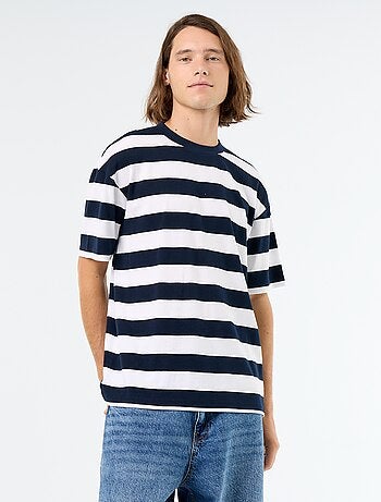 T-shirt a righe a maniche corte