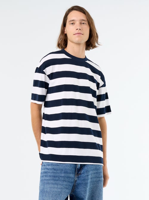 T-shirt a righe a maniche corte - Kiabi T-shirt a righe a maniche corte - Kiabi