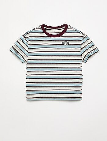 T-shirt a righe a maniche corte