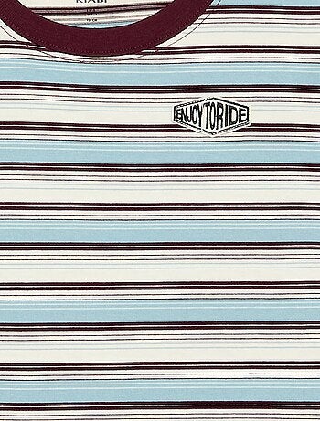 T-shirt a righe a maniche corte
