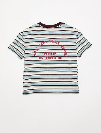 T-shirt a righe a maniche corte