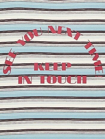 T-shirt a righe a maniche corte