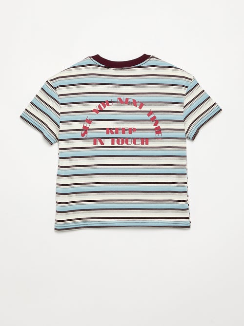 T-shirt a righe a maniche corte - Kiabi