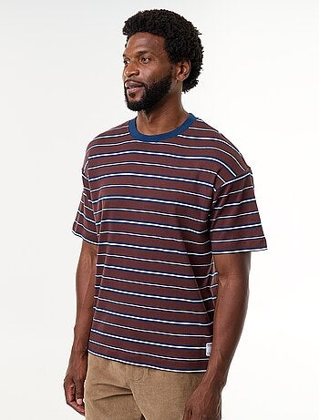 T-shirt a righe a maniche corte