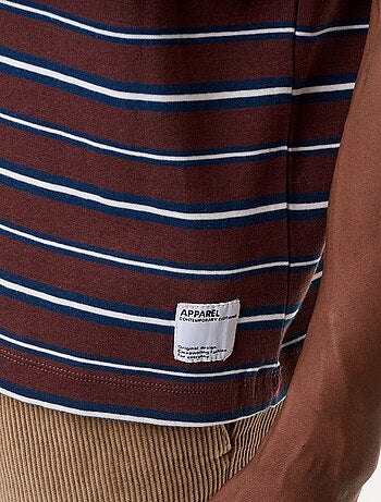 T-shirt a righe a maniche corte