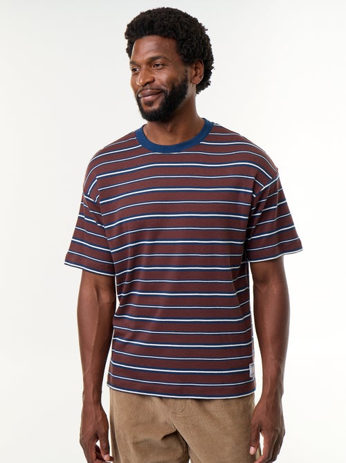 T-shirt a righe a maniche corte - Kiabi