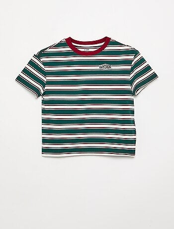 T-shirt a righe a maniche corte