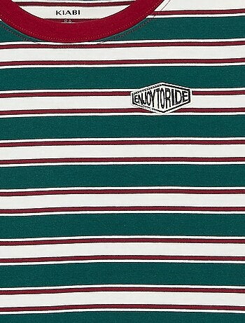 T-shirt a righe a maniche corte