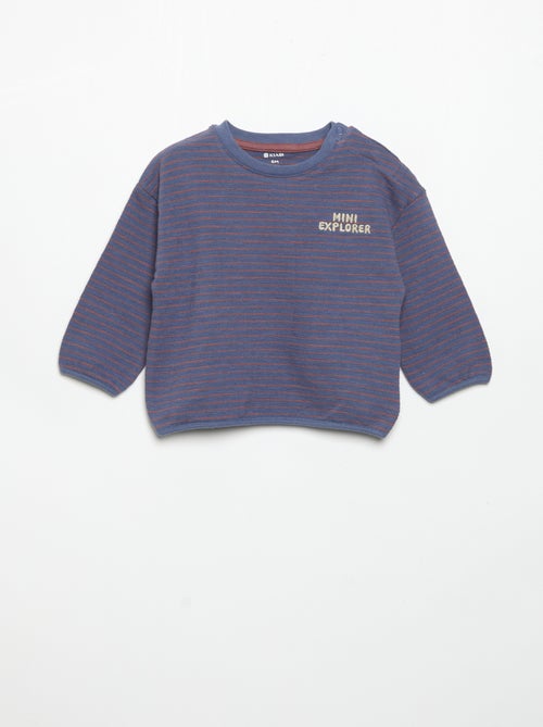 T-shirt a righe a maniche lunghe - Kiabi