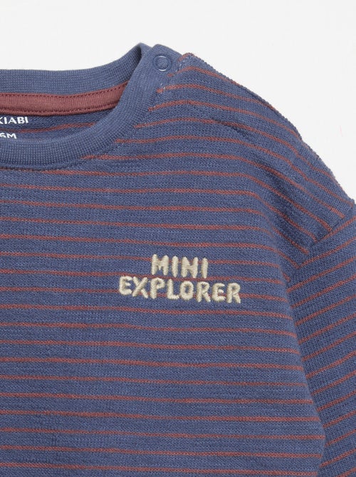 T-shirt a righe a maniche lunghe - Kiabi