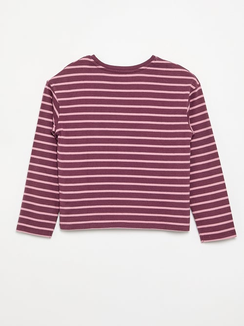 T-shirt a righe a maniche lunghe - Kiabi