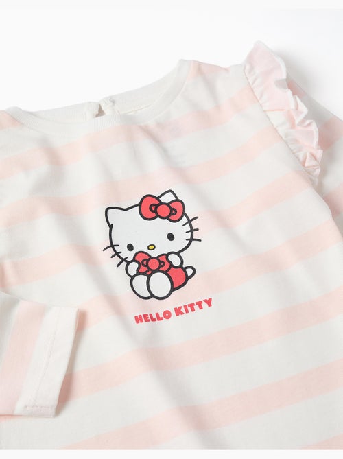 T-shirt a righe a maniche lunghe con hello kitty - Kiabi