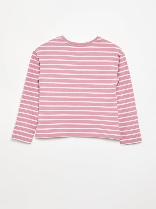 T-shirt a righe a maniche lunghe - Kiabi
