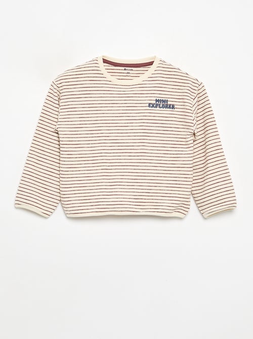 T-shirt a righe a maniche lunghe - Kiabi T-shirt a righe a maniche lunghe - Kiabi