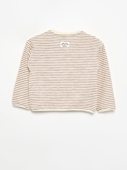 T-shirt a righe a maniche lunghe - Kiabi T-shirt a righe a maniche lunghe - Kiabi