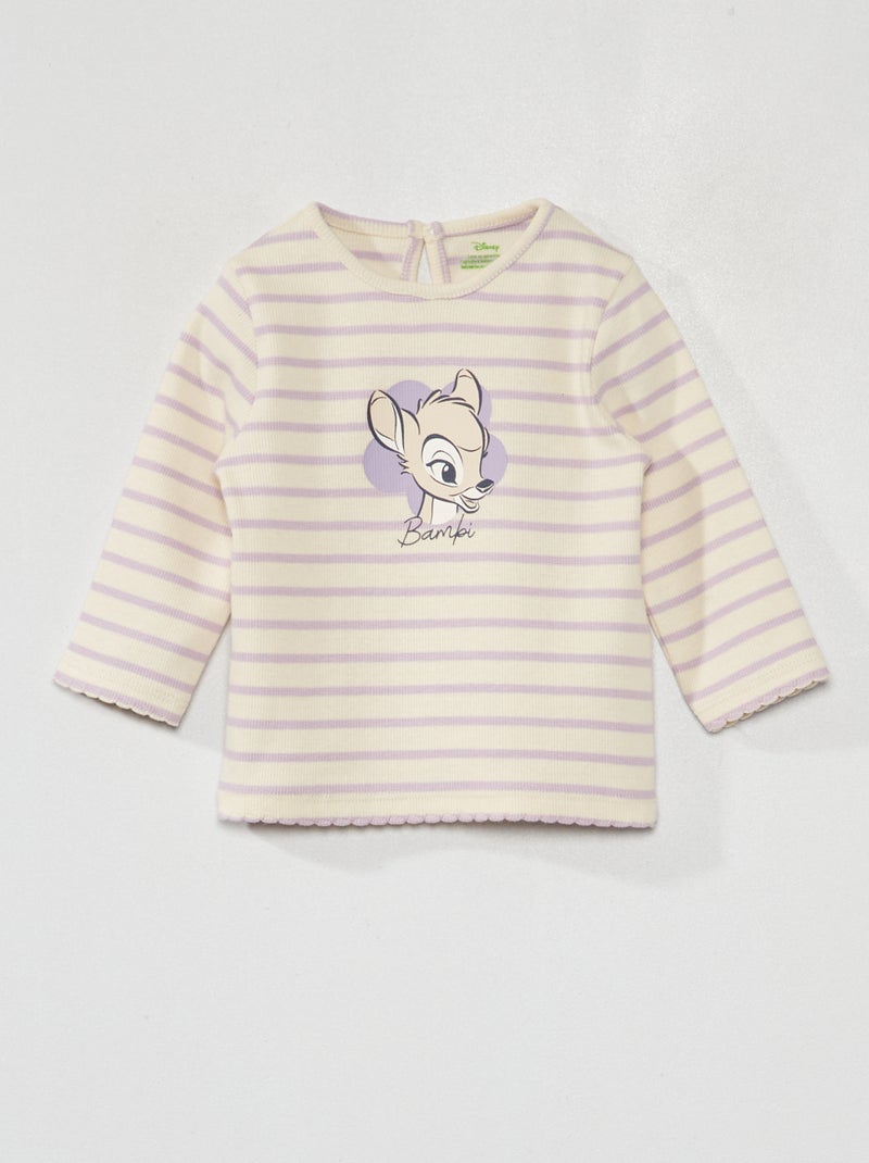 T-shirt a righe 'Bambi' BIANCO - Kiabi