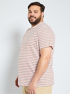 Taglie forti Uomo - T-shirt a righe - Kiabi
