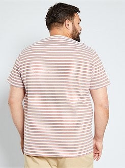 Taglie forti Uomo - T-shirt a righe - Kiabi