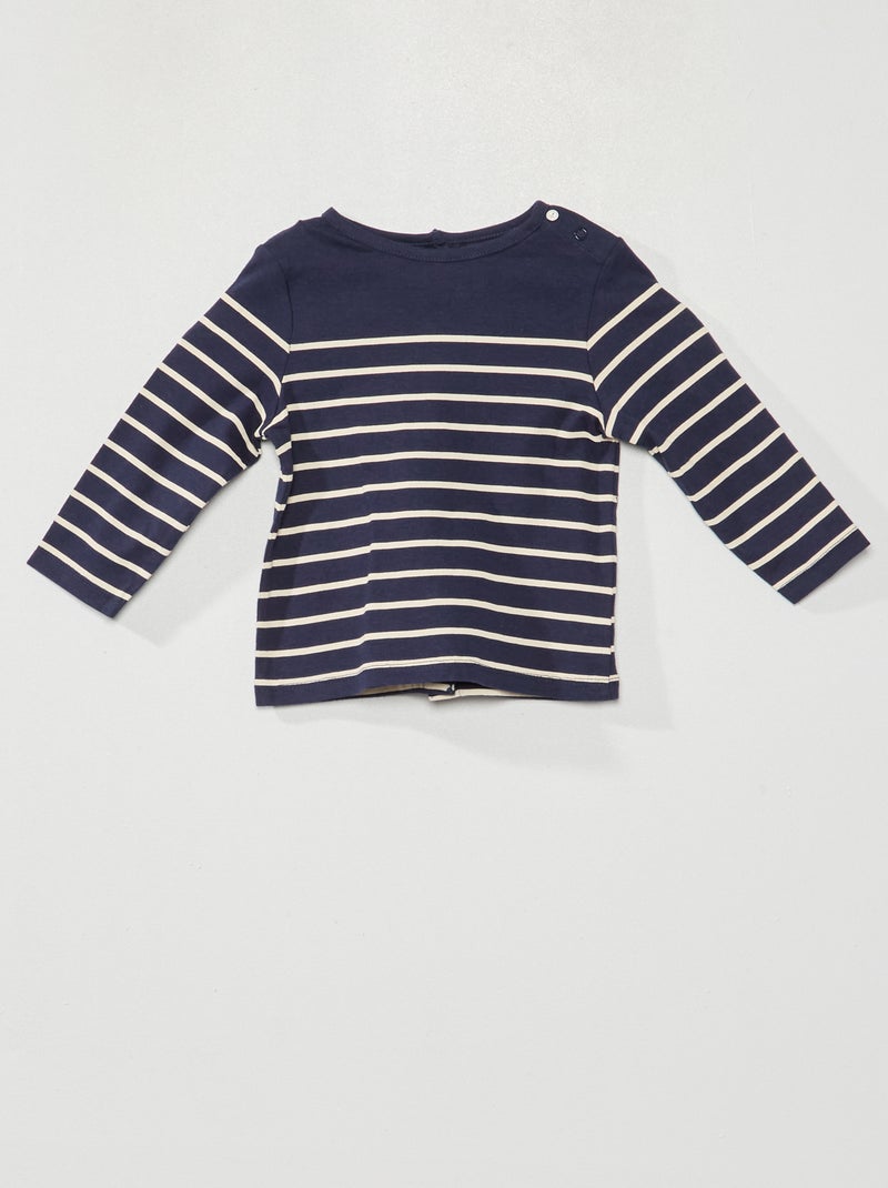 T-shirt a righe BLU - Kiabi