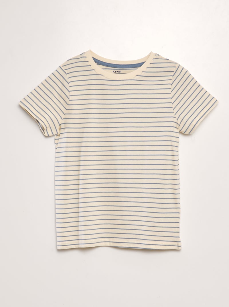 T-shirt a righe BLU - Kiabi