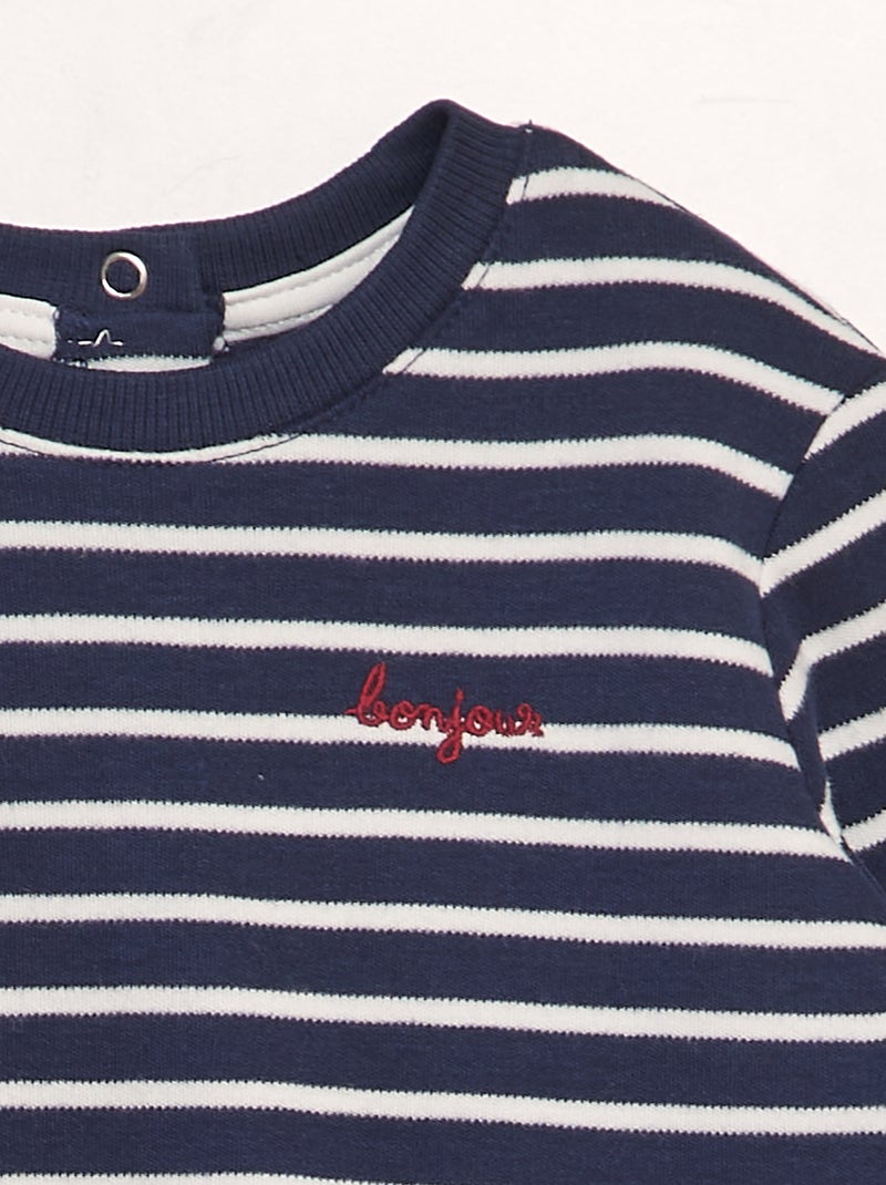 T-shirt a righe BLU - Kiabi