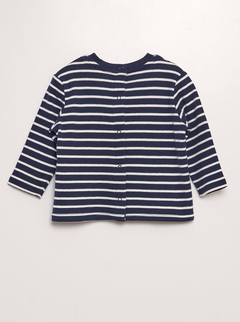 T-shirt a righe BLU - Kiabi