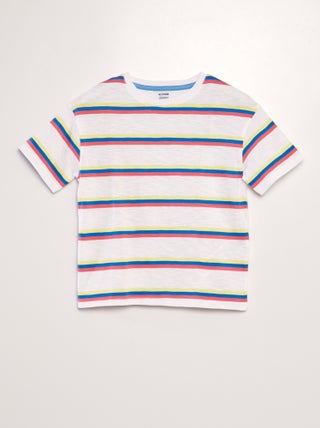 T-shirt a righe colorate