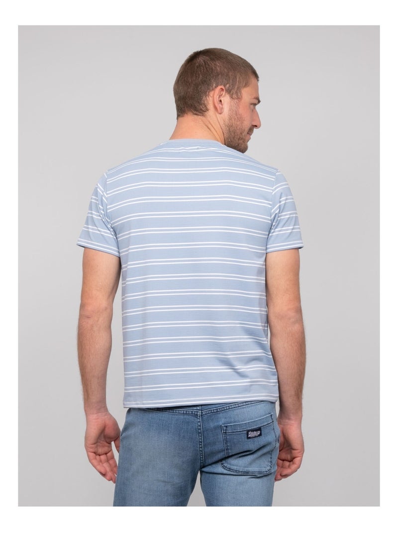T-shirt a righe fini marinière NERLANDO Blu - Kiabi