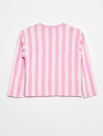 T-shirt a righe in cotone