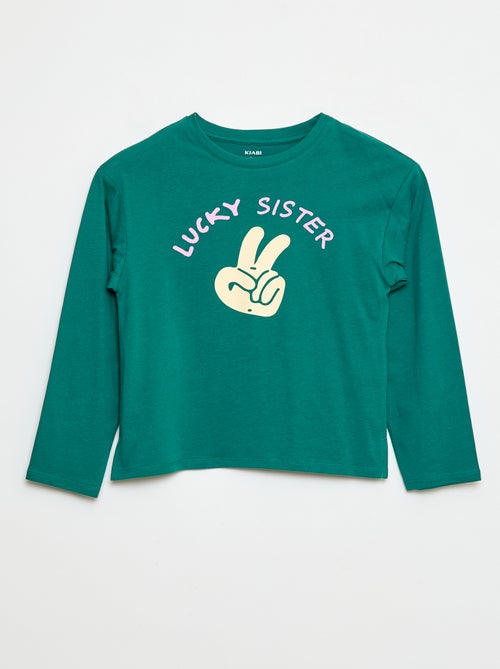 T-shirt a righe in cotone - Kiabi