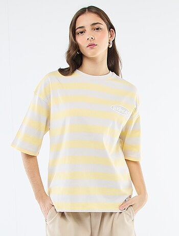 T-shirt a righe larghe