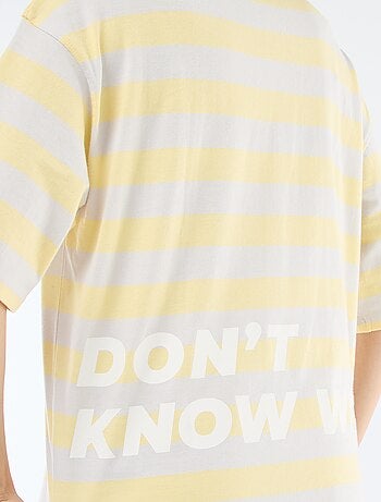 T-shirt a righe larghe