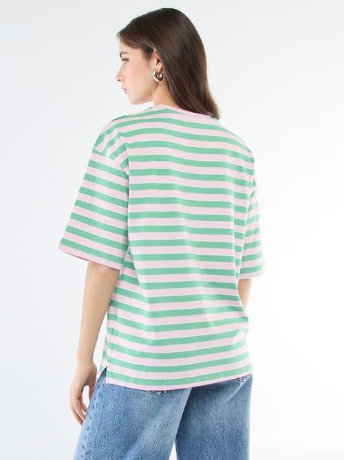T-shirt a righe larghe - Kiabi