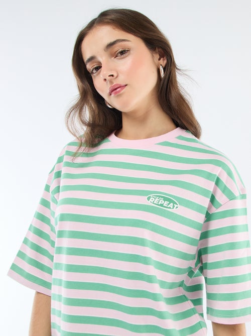 T-shirt a righe larghe - Kiabi