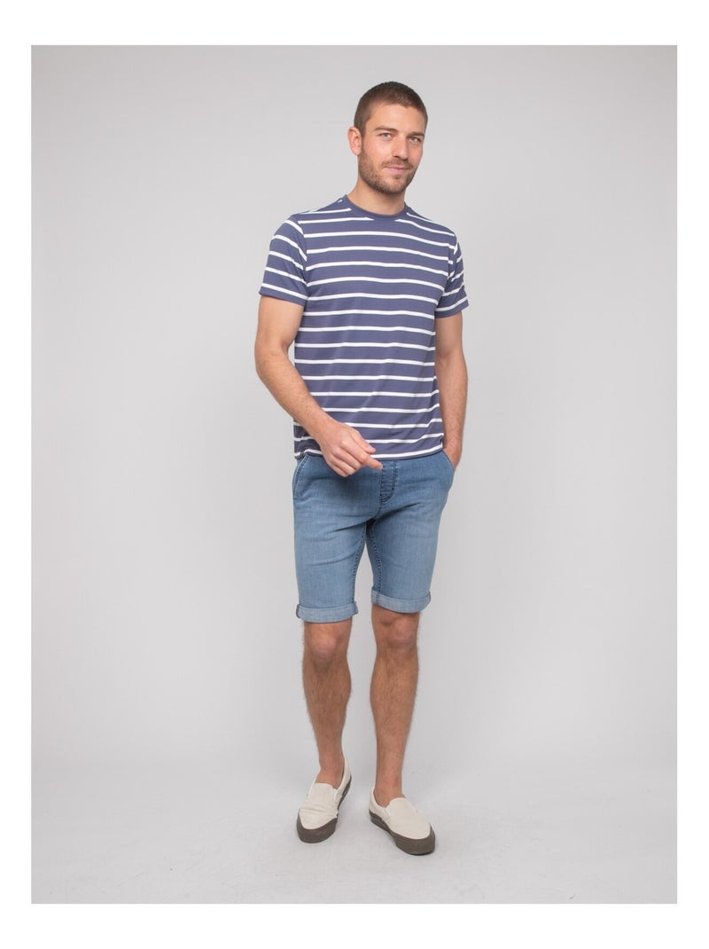 T-shirt a righe marinière NALMARTIN Blu marino - Kiabi