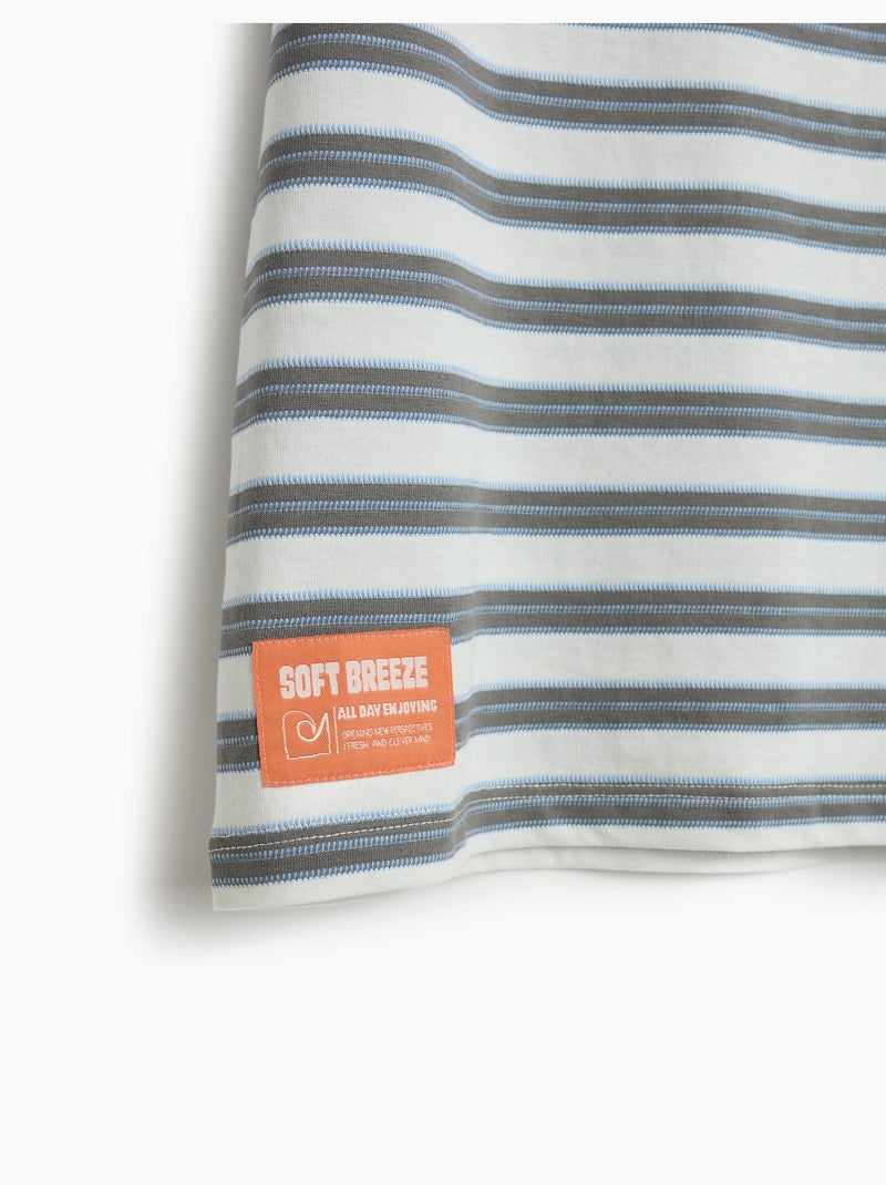 T-shirt a righe, MO Fashion Grigio - Kiabi