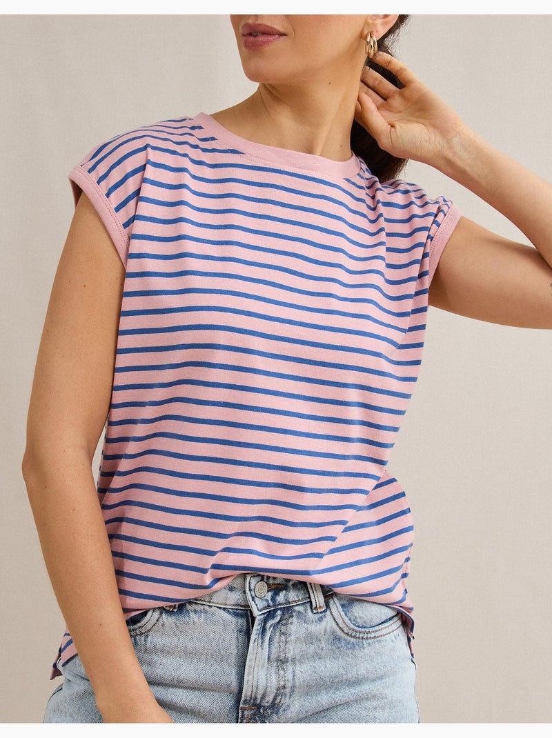 T-shirt a righe, MO Fashion Rosa - Kiabi