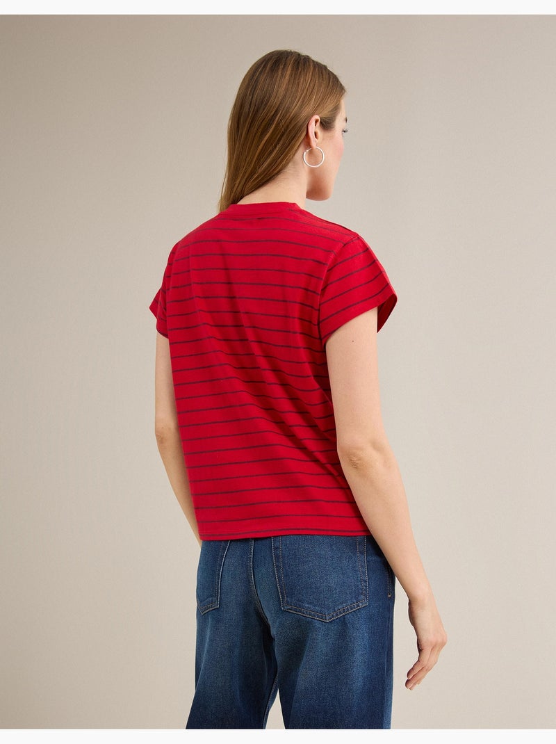 T-shirt a righe, MO Fashion Rosso - Kiabi