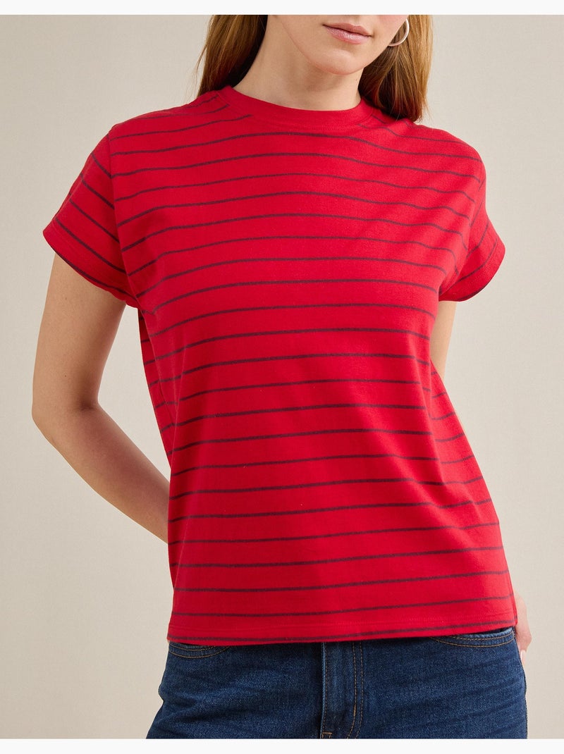 T-shirt a righe, MO Fashion Rosso - Kiabi